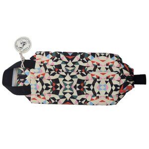 Lady Alamo Geometric Canvas Zipper Dopp Kit - Made in San Francisco - Multicolor